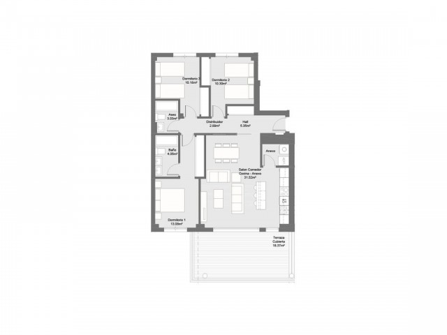 2 Slaapkamer Appartement in Torremolinos