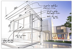 Modernes Design mit viel Raum und Licht