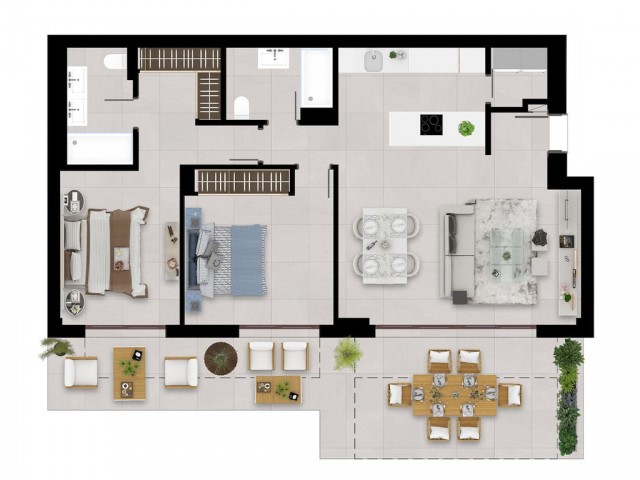 3 Schlafzimmer Apartment in Istán