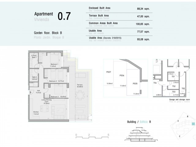 Penthouse avec 2 Chambres  à Estepona