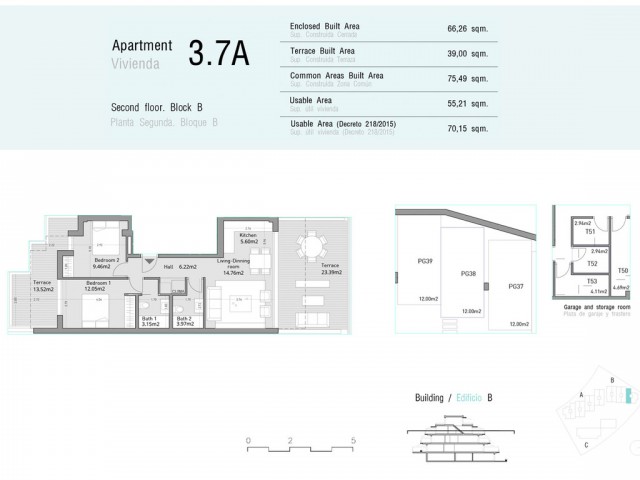 Penthouse avec 2 Chambres  à Estepona