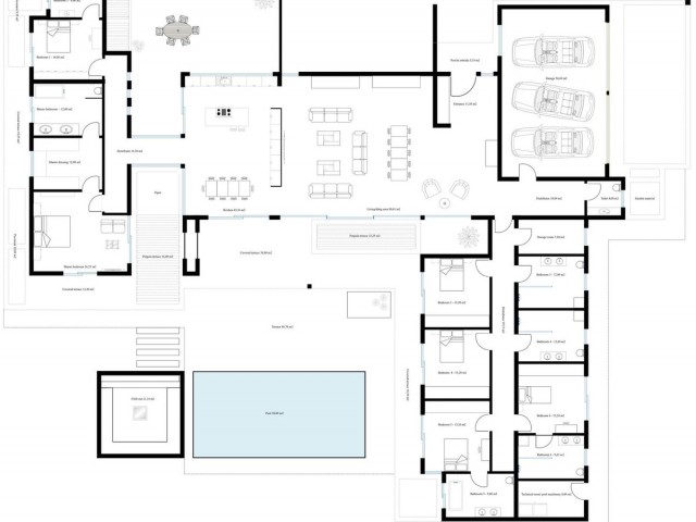 Villa avec 6 Chambres  à Sotogrande Alto