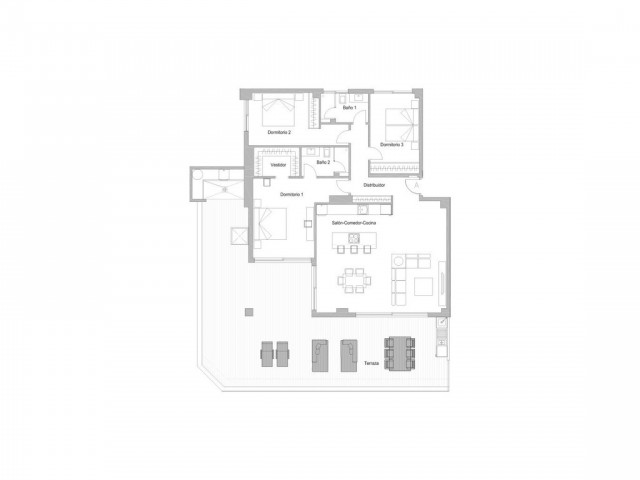 Apartamento con 3 Dormitorios  en Benalmadena
