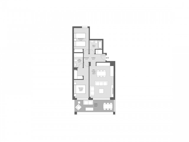 3 Slaapkamer Appartement in Cancelada