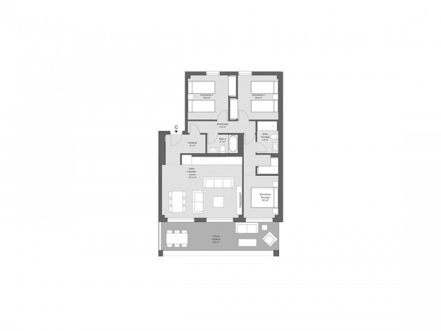3 Slaapkamer Appartement in Cancelada