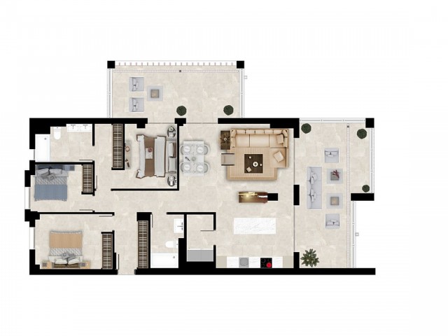 2 Soveroms Leilighet i Atalaya