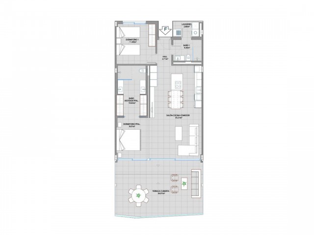 2 Schlafzimmer Apartment in Benalmadena Costa