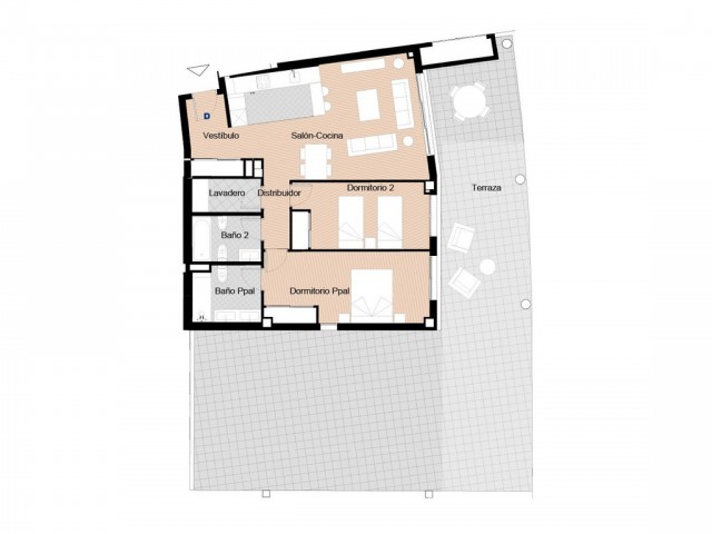 Ático con 2 Dormitorios  en Manilva