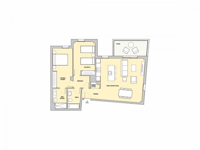 Apartamento con 2 Dormitorios  en Estepona