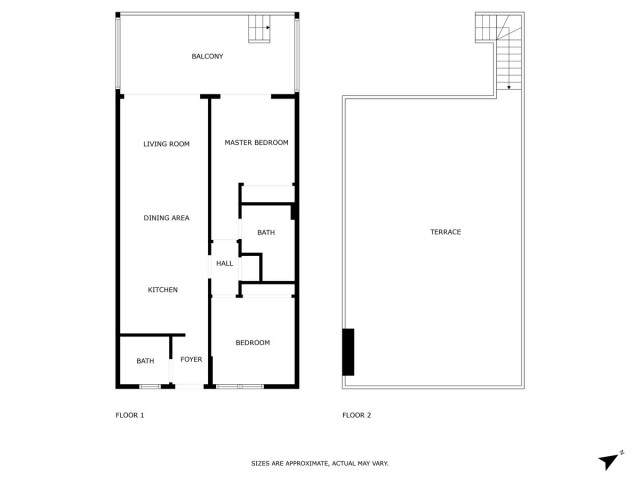 Penthouse avec 2 Chambres  à La Carihuela