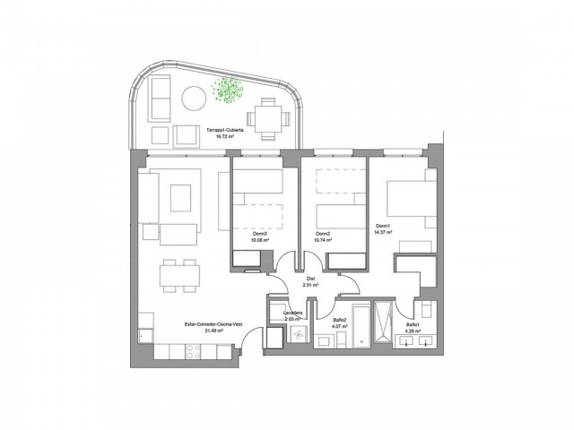 3 Bedrooms Apartment in Torremolinos