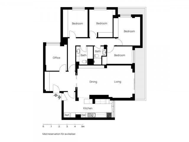 5 Schlafzimmer Apartment in Málaga Centro