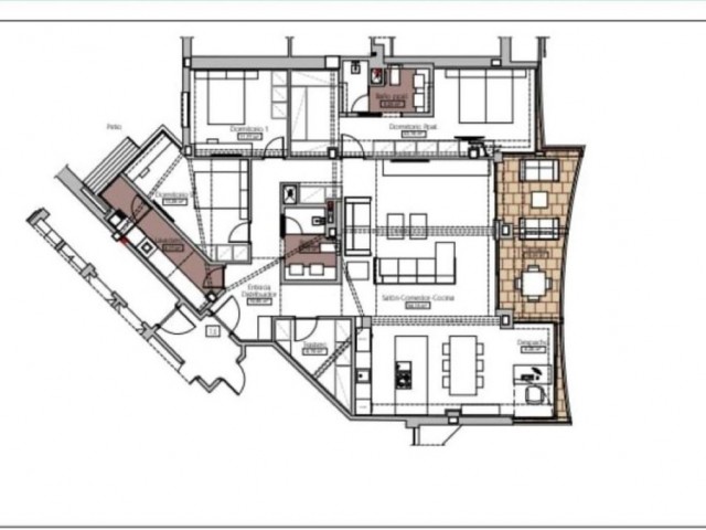 Apartamento con 3 Dormitorios  en Málaga