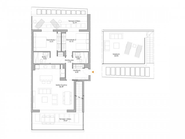 2 Bedrooms Apartment in Selwo