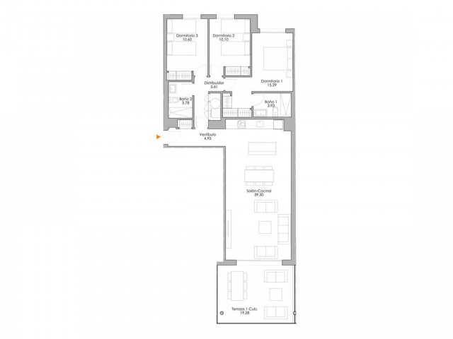 2 Bedrooms Apartment in Selwo