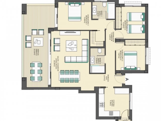 Penthouse i Casares Playa