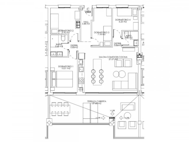 Apartamento con 4 Dormitorios  en Mijas Costa