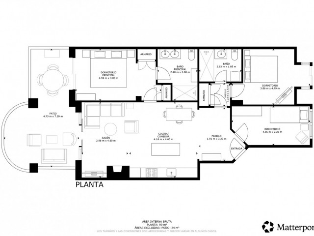 3 Sovrums Lägenhet i Guadalmina Alta