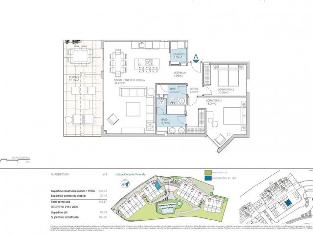 Appartement avec 2 Chambres  à Calanova Golf