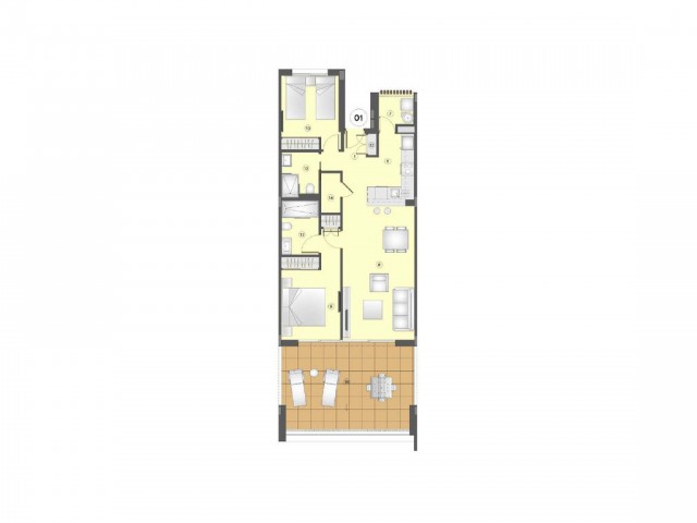 2 Bedrooms Apartment in Benalmadena
